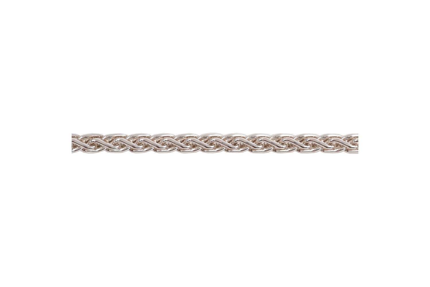 Collier zopf argent 3.2 mm