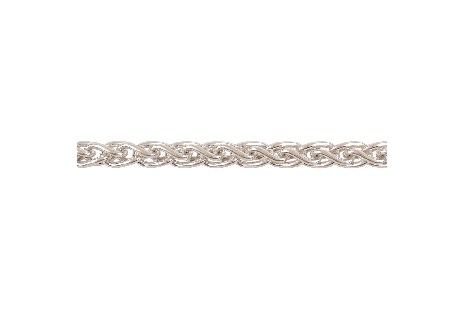 Collier zopf argent 4.2 mm