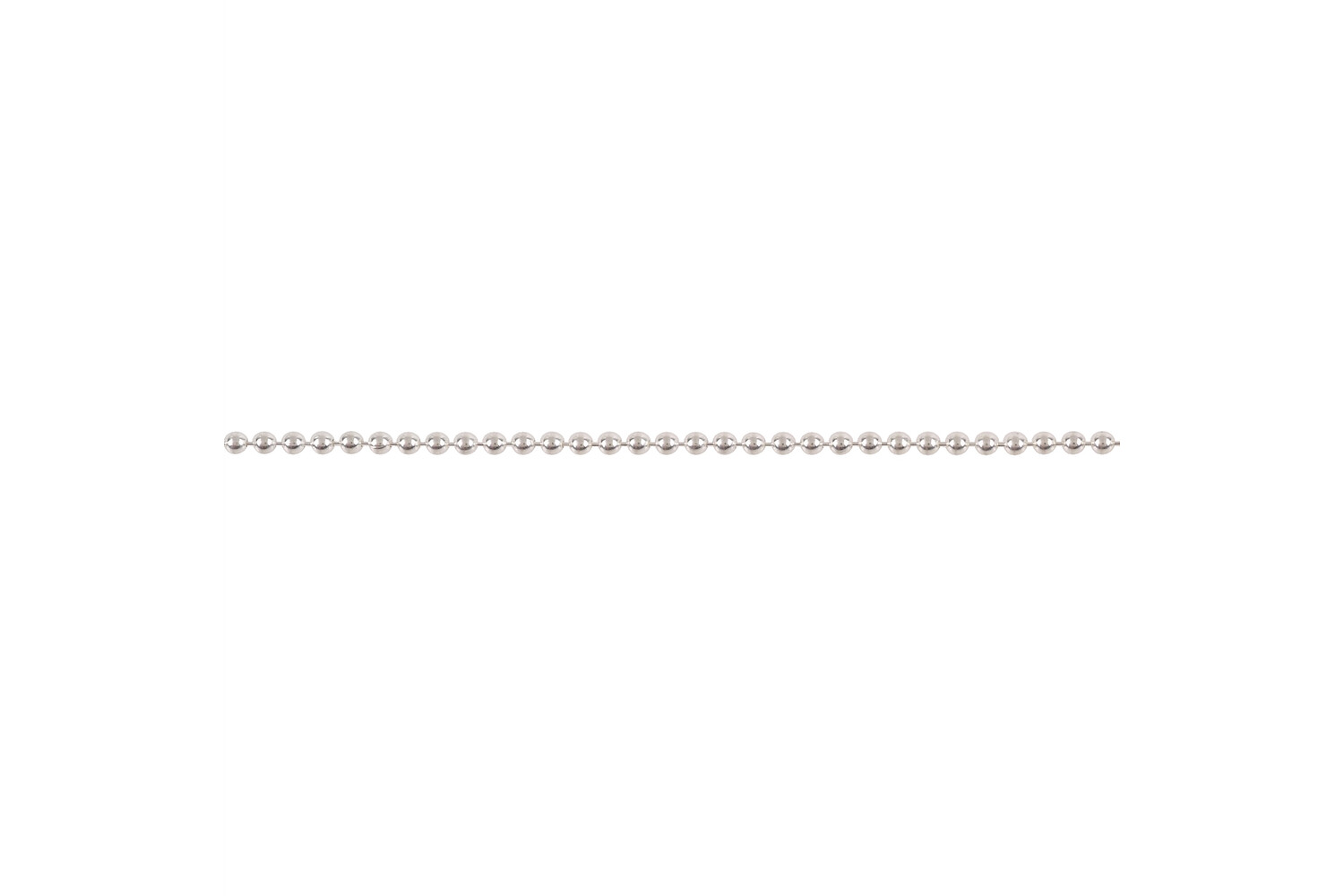 Chaine perlée argent 1.2 mm