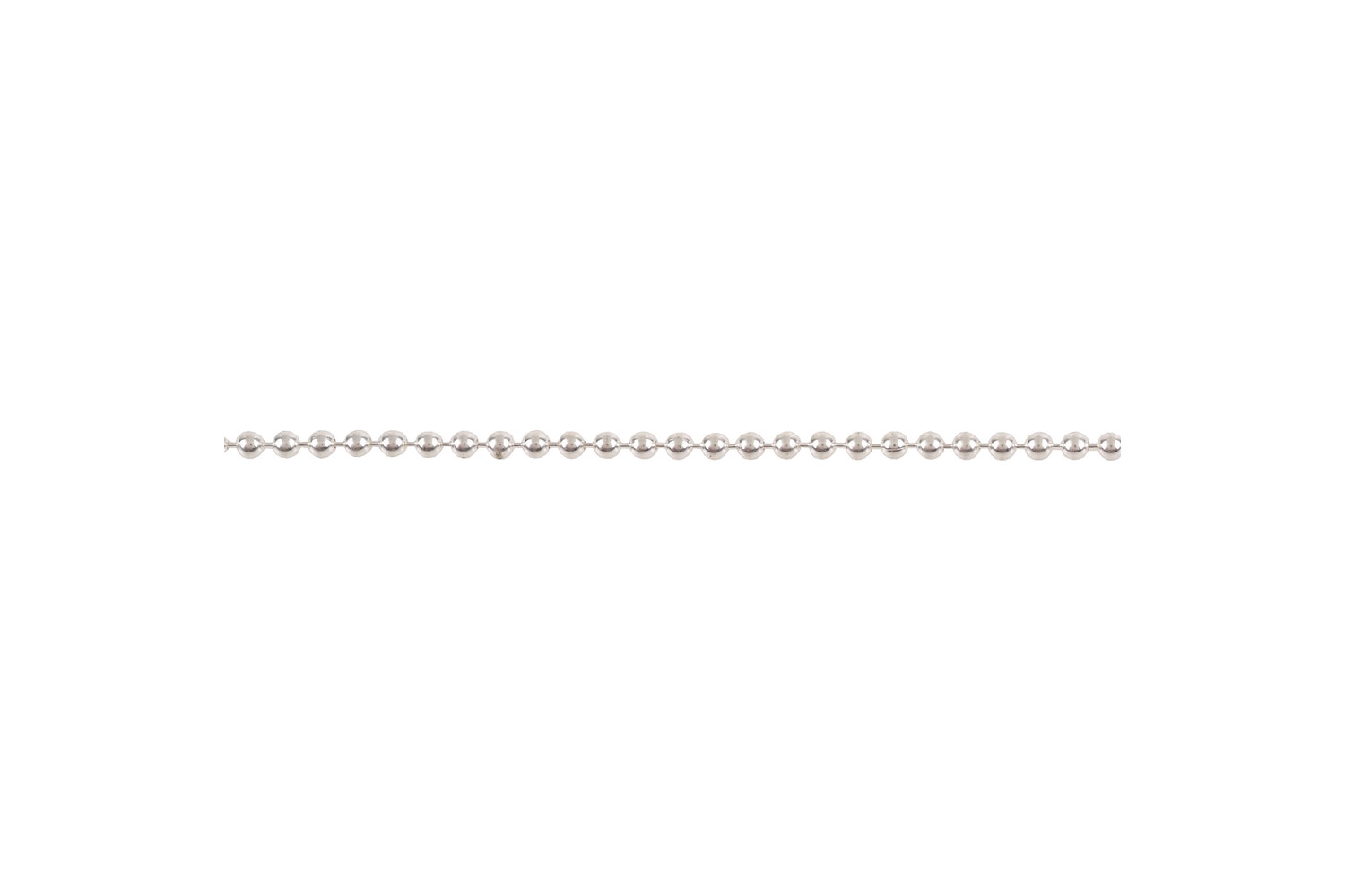 Chaine perlée argent 1.5 mm