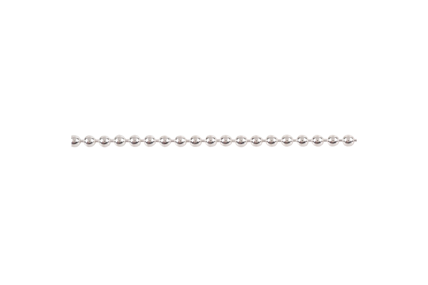 Chaine perlée argent 2.0 mm