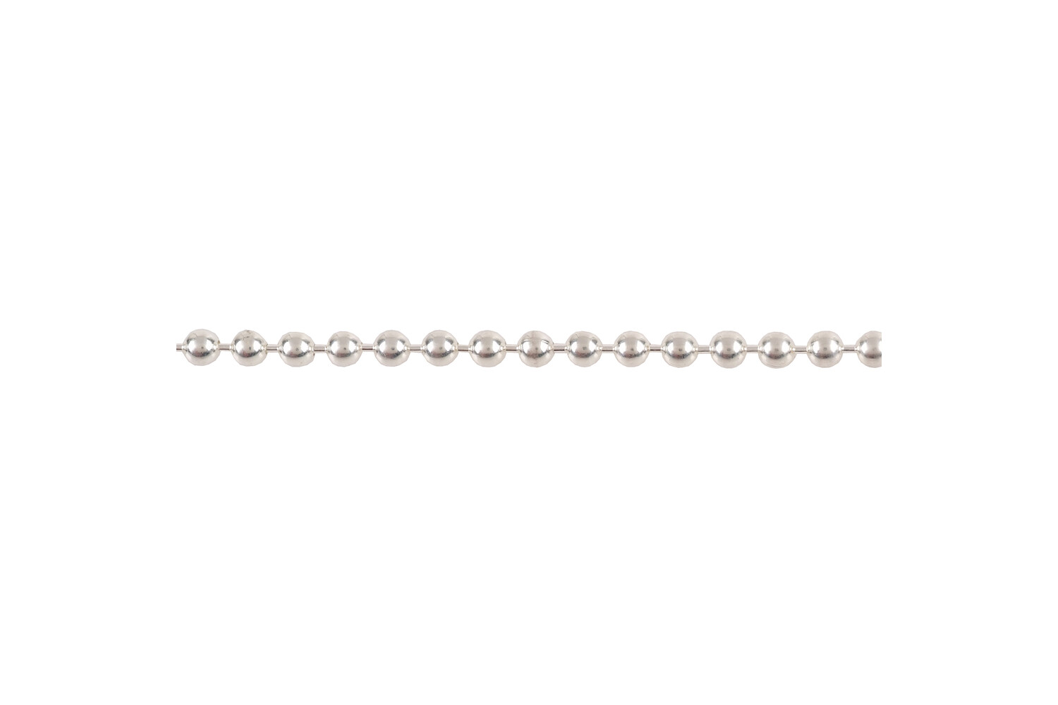Chaine perlée argent 2.5 mm