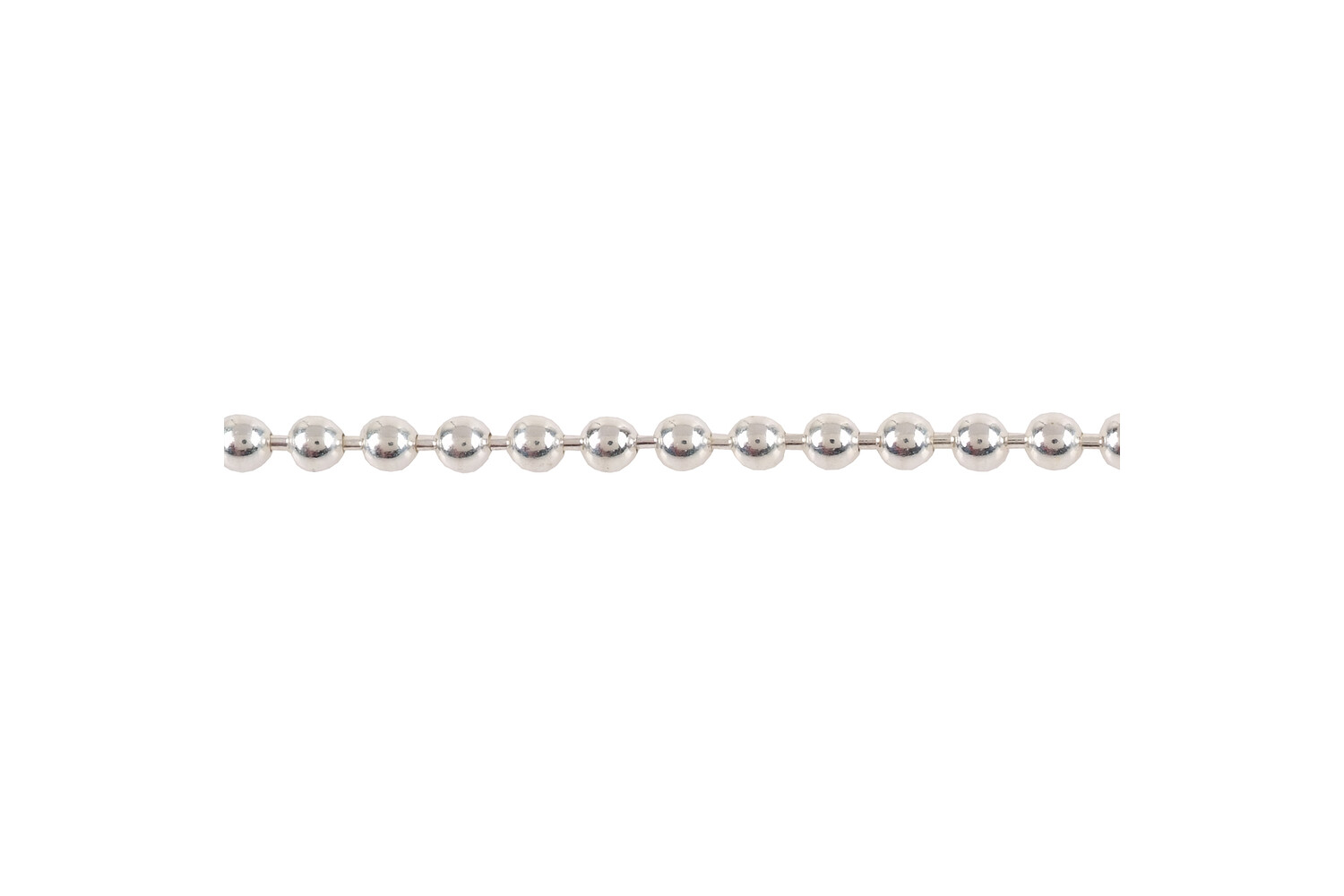 Chaine perlée argent 3.0 mm