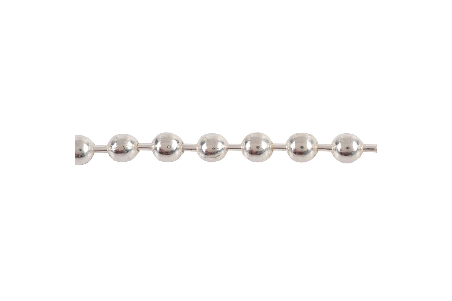Chaine perlée argent 4.5 mm