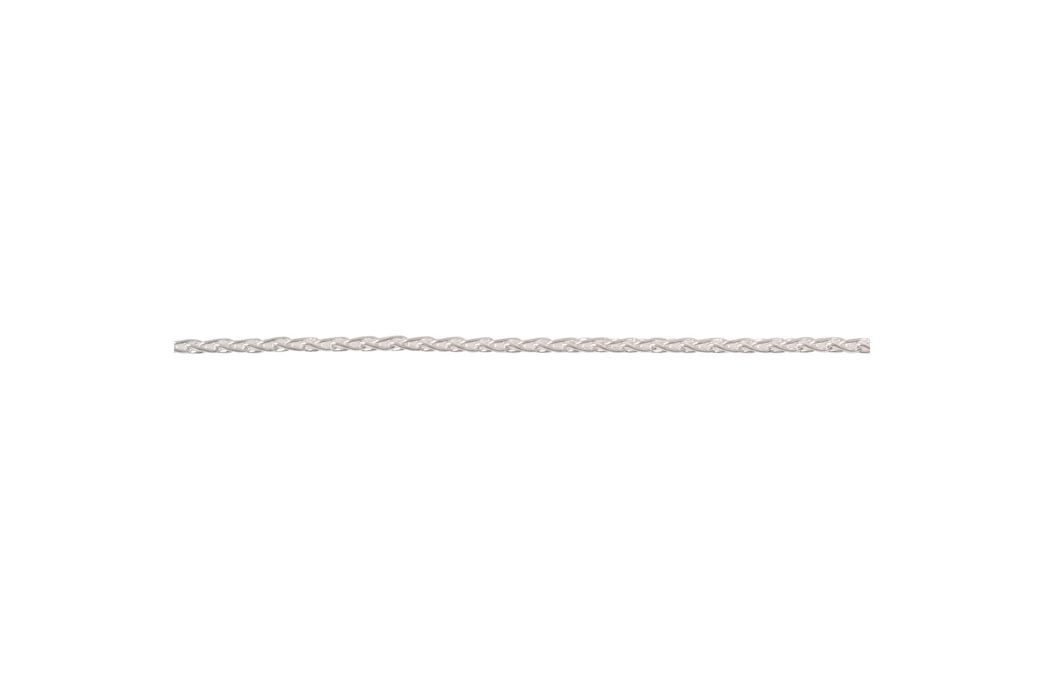 Chaine queue de renard maille longue argent 1.2 mm