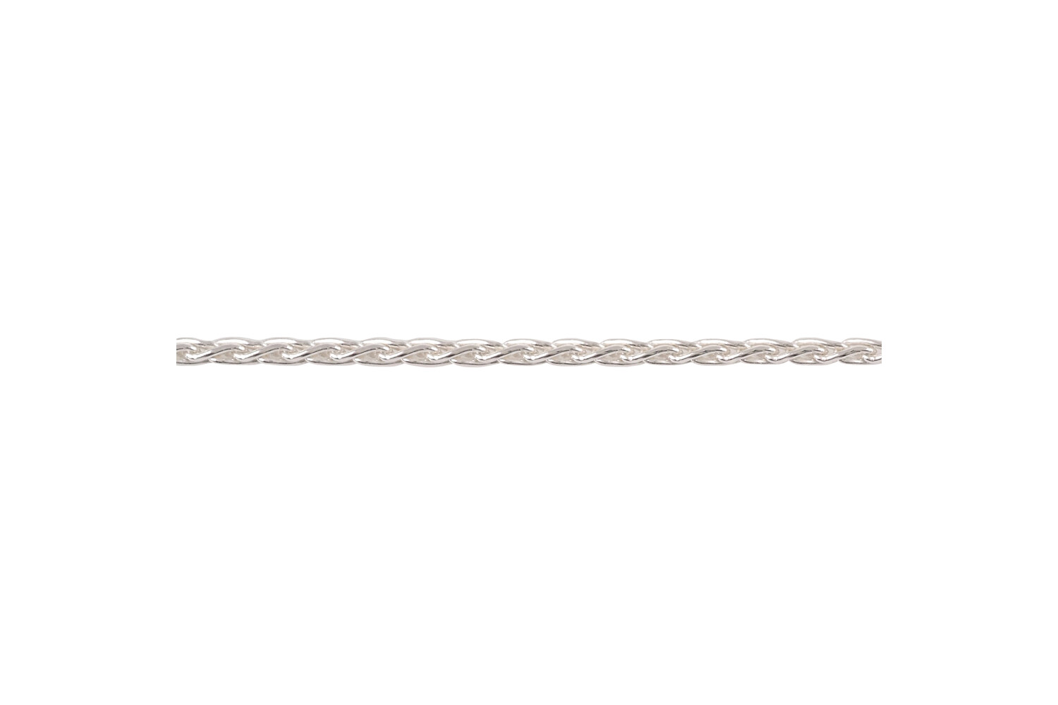 Chaine queue de renard maille longue argent 2.0 mm
