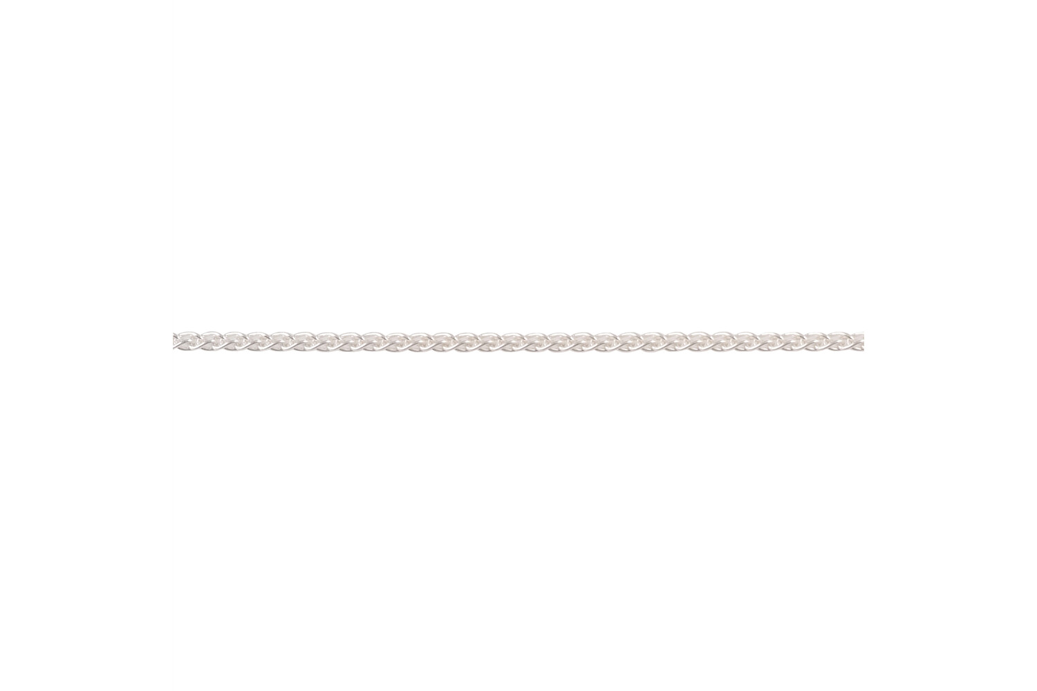 Chaine queue de renard maille courte argent 1.5 mm