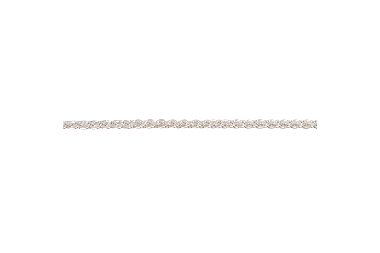 Chaine queue de renard maille courte argent 2.0 mm