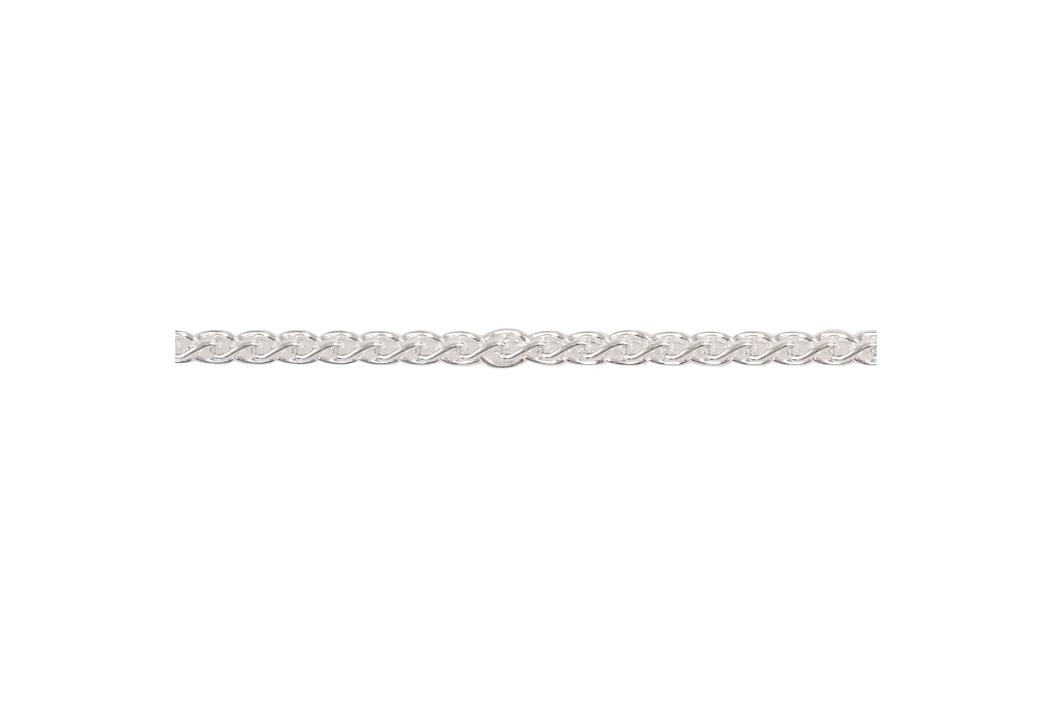 Chaine queue de renard maille courte argent 2.6 mm