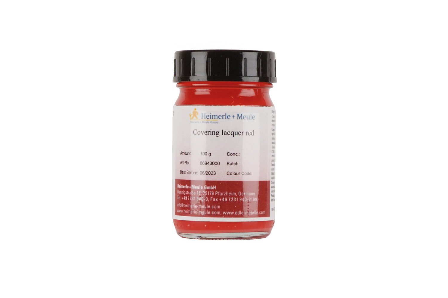 Afdeklak rood 100ml Heimerle