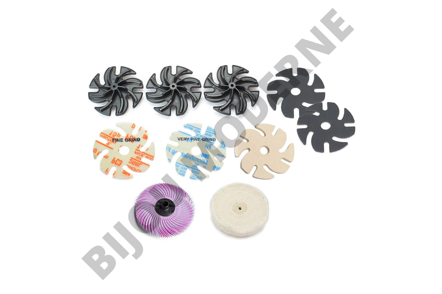 SET DE POLISSAGE JOOLTOOL POUR POLYMÈRES SURFACES.