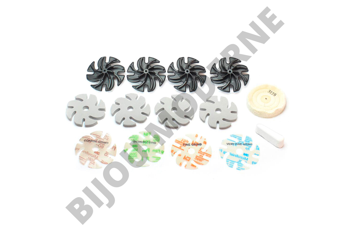 SET DE POLISSAGE JOOLTOOL POUR POLYMÈRES ARRONDIS