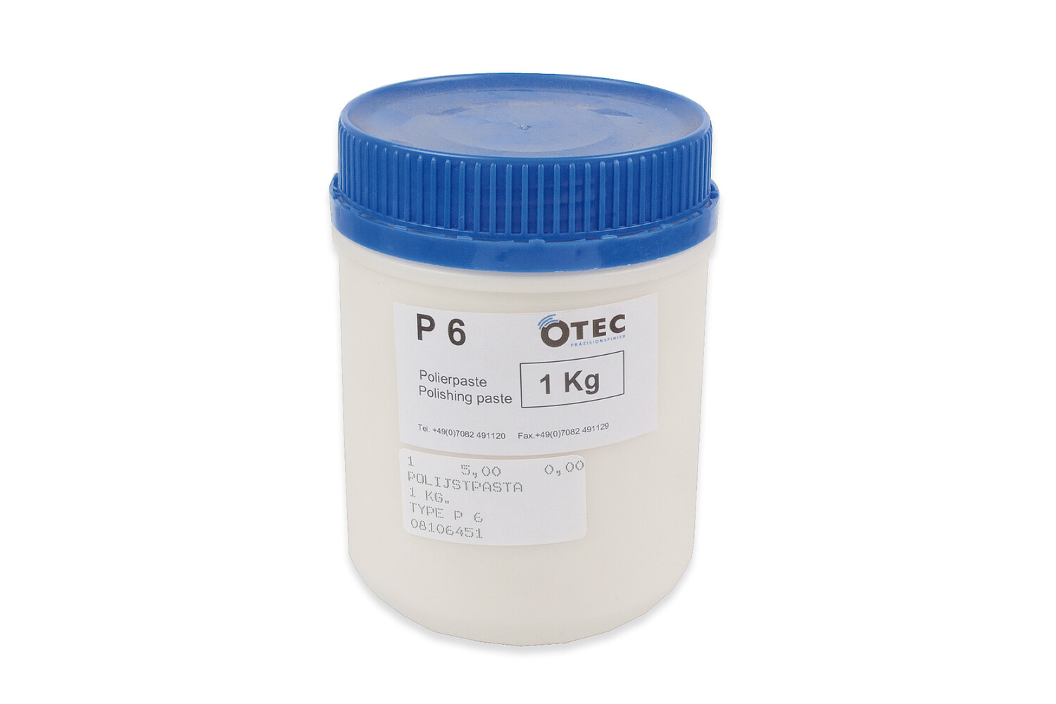 Polijstpasta type P6 - 1 kilo - Otec