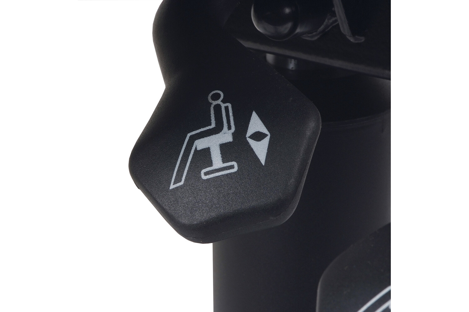 TABOURET SELLE AVEC DOSSIER À ROULETTES