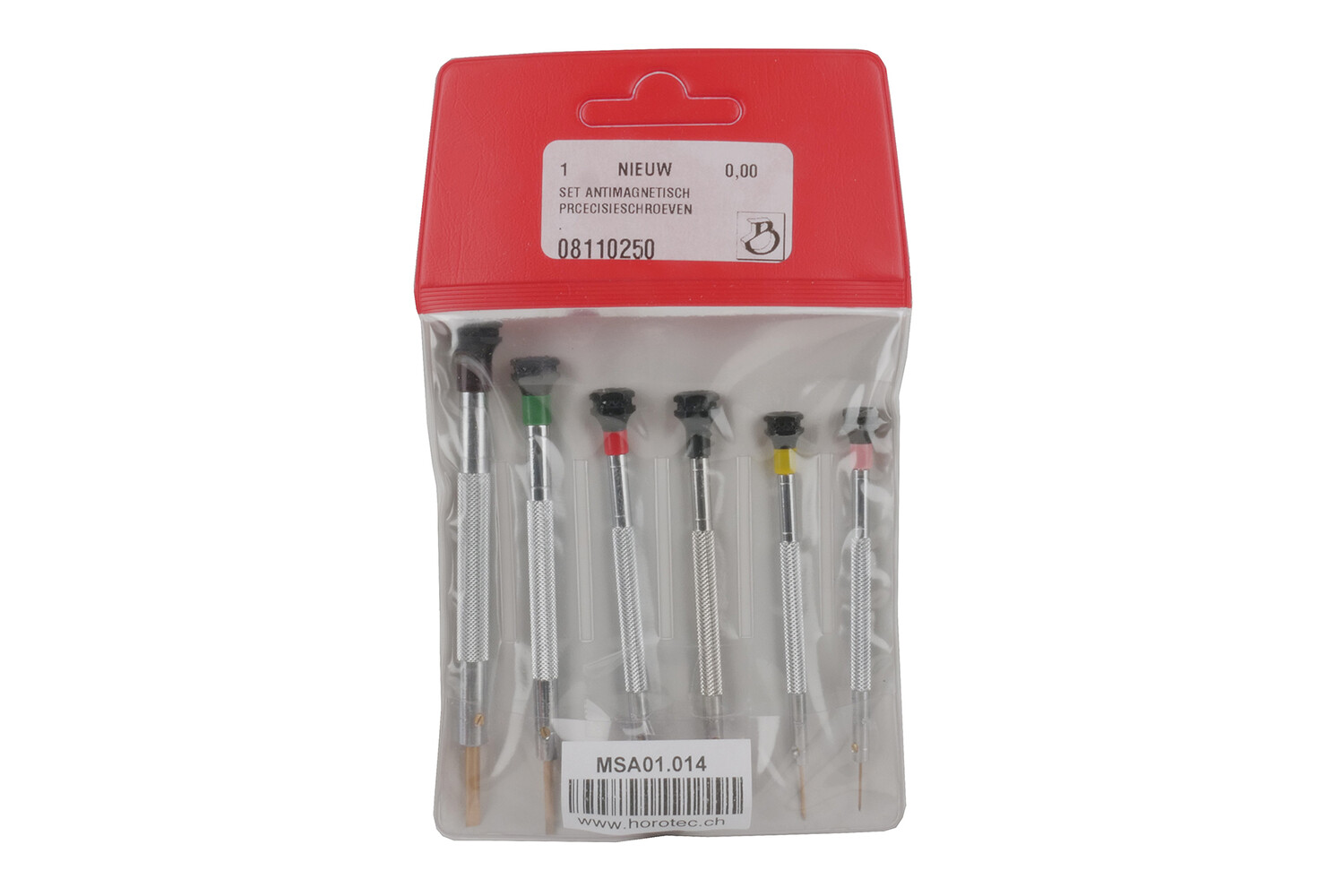 set antimagnetische precisieschroevendraaiers.