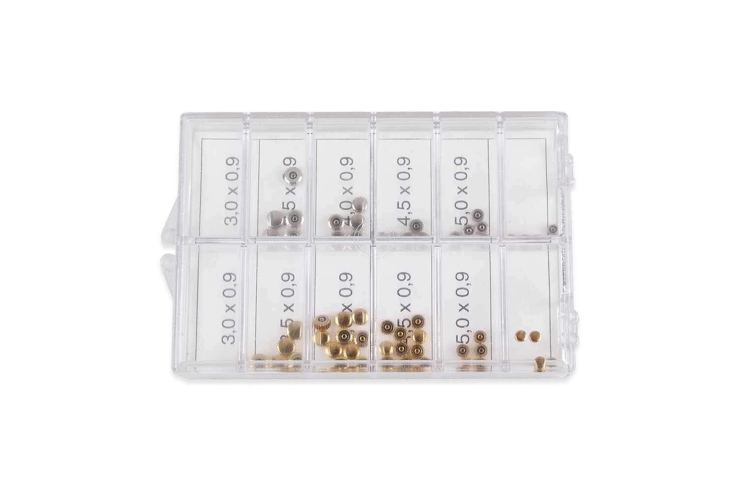 Assortiment kronen 3.0 - 5.0 mm