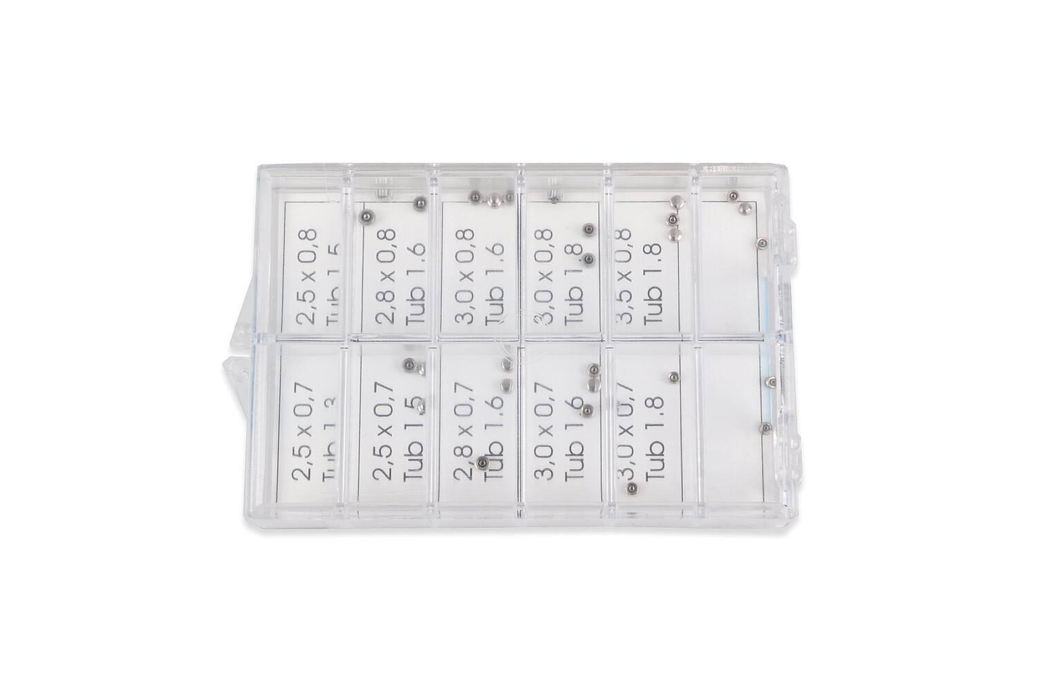 Assortiment kronen 2.5 - 3.5 mm