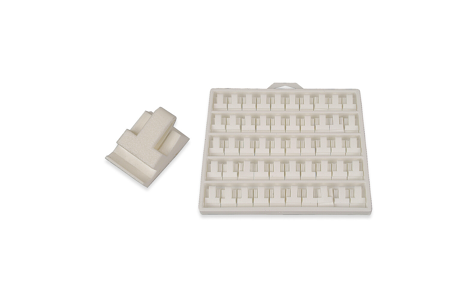 SUPPORTS DE BAGUE DELTA 2000 BLANCS PAR 50