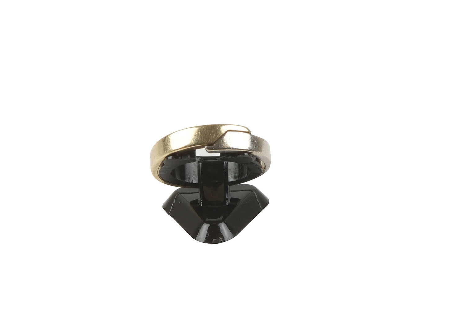 SOCLE ROND POUR BAGUES-NOIR
