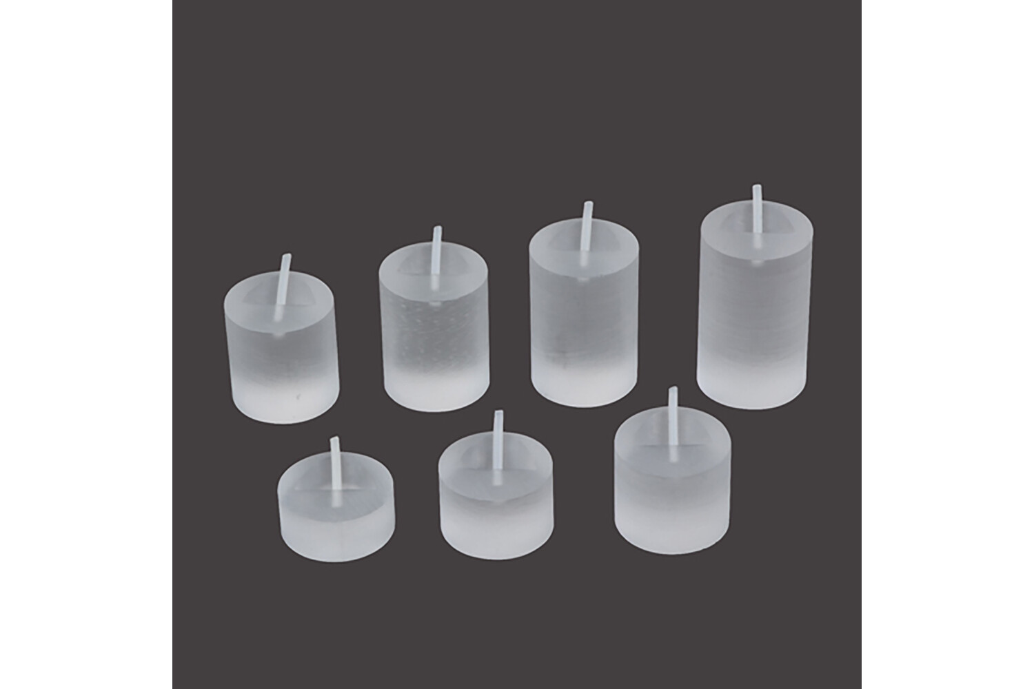 SUPPORTS DE BAGUES MATS RONDS - SET DE 7