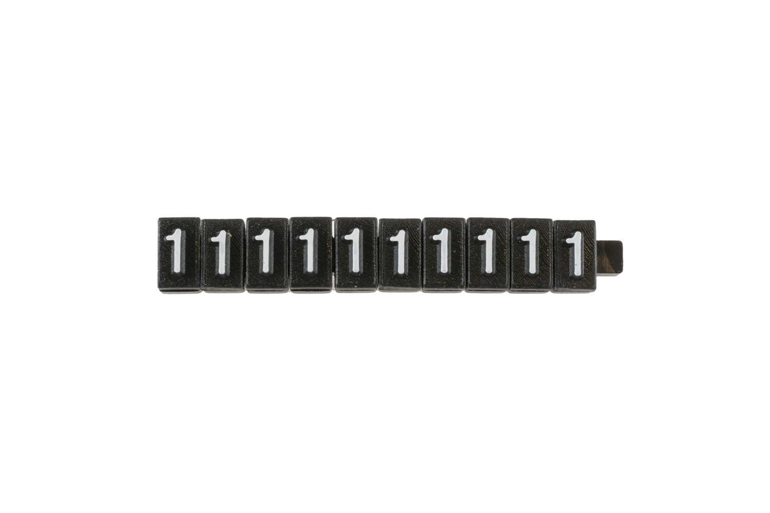 CHIFFRES 1 NOIRS -PAR 10