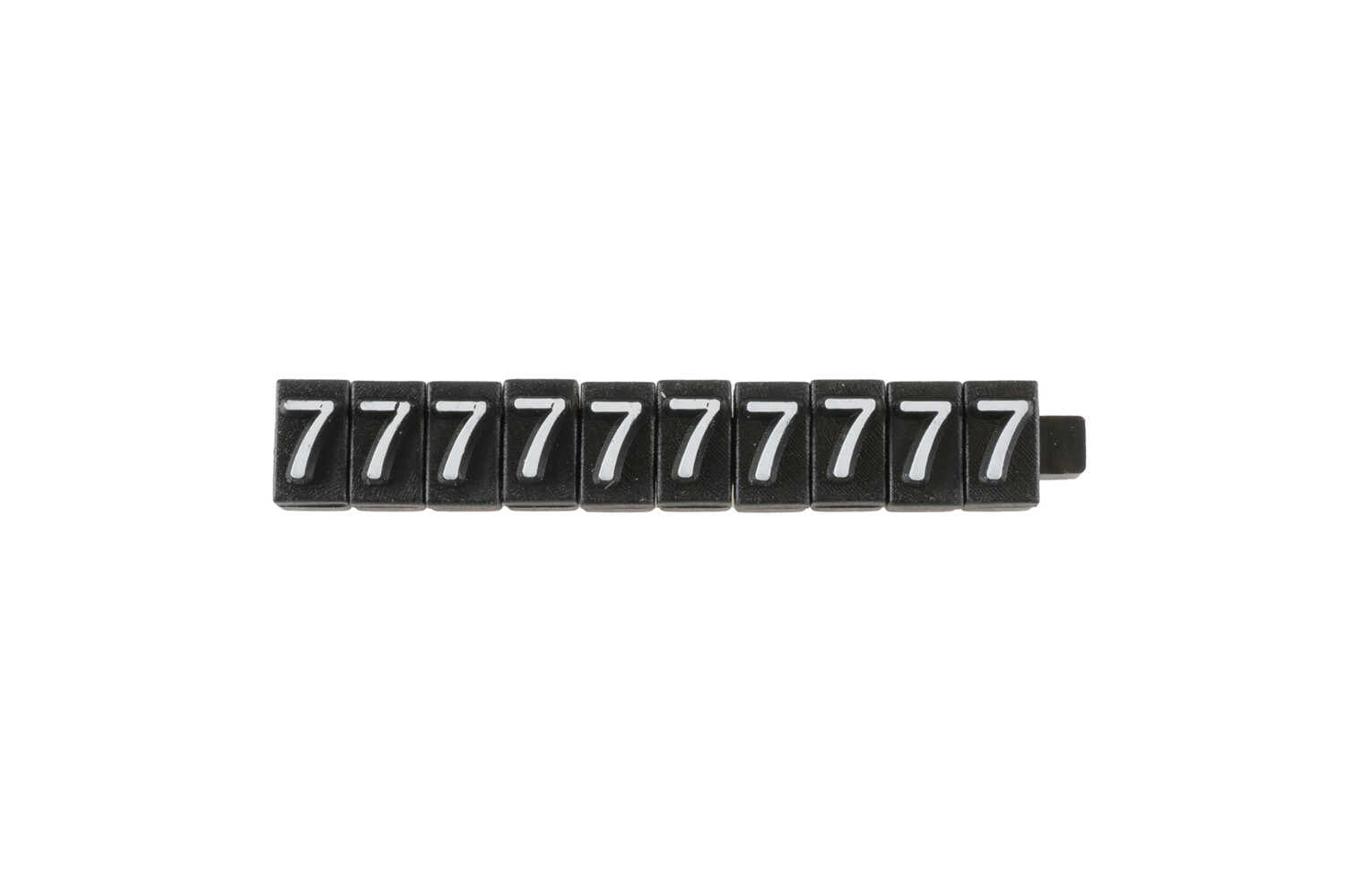 CHIFFRES 7 NOIRS -PAR 10