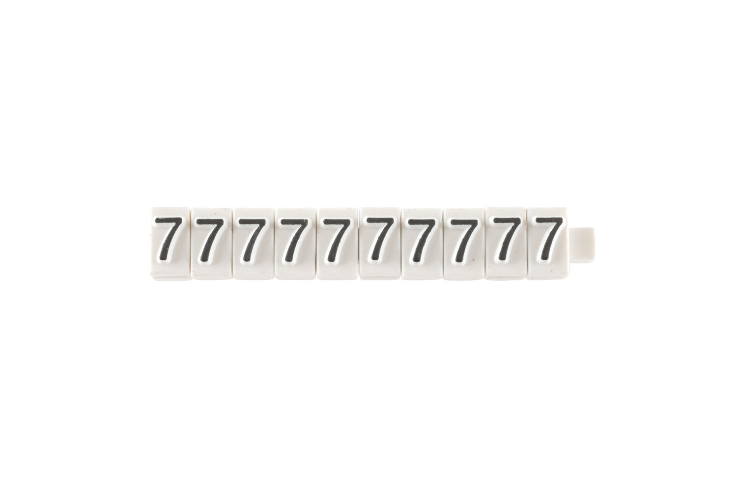 CHIFFRES 7 BLANCS -PAR 10