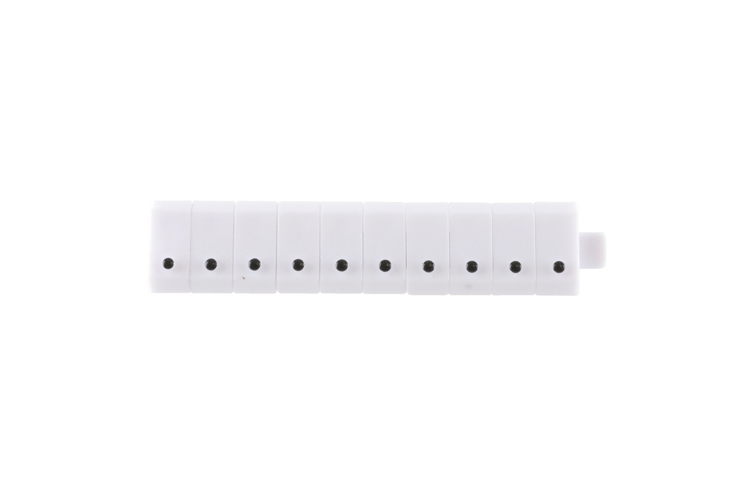 Los teken "." wit 3 mm - 10 stuks