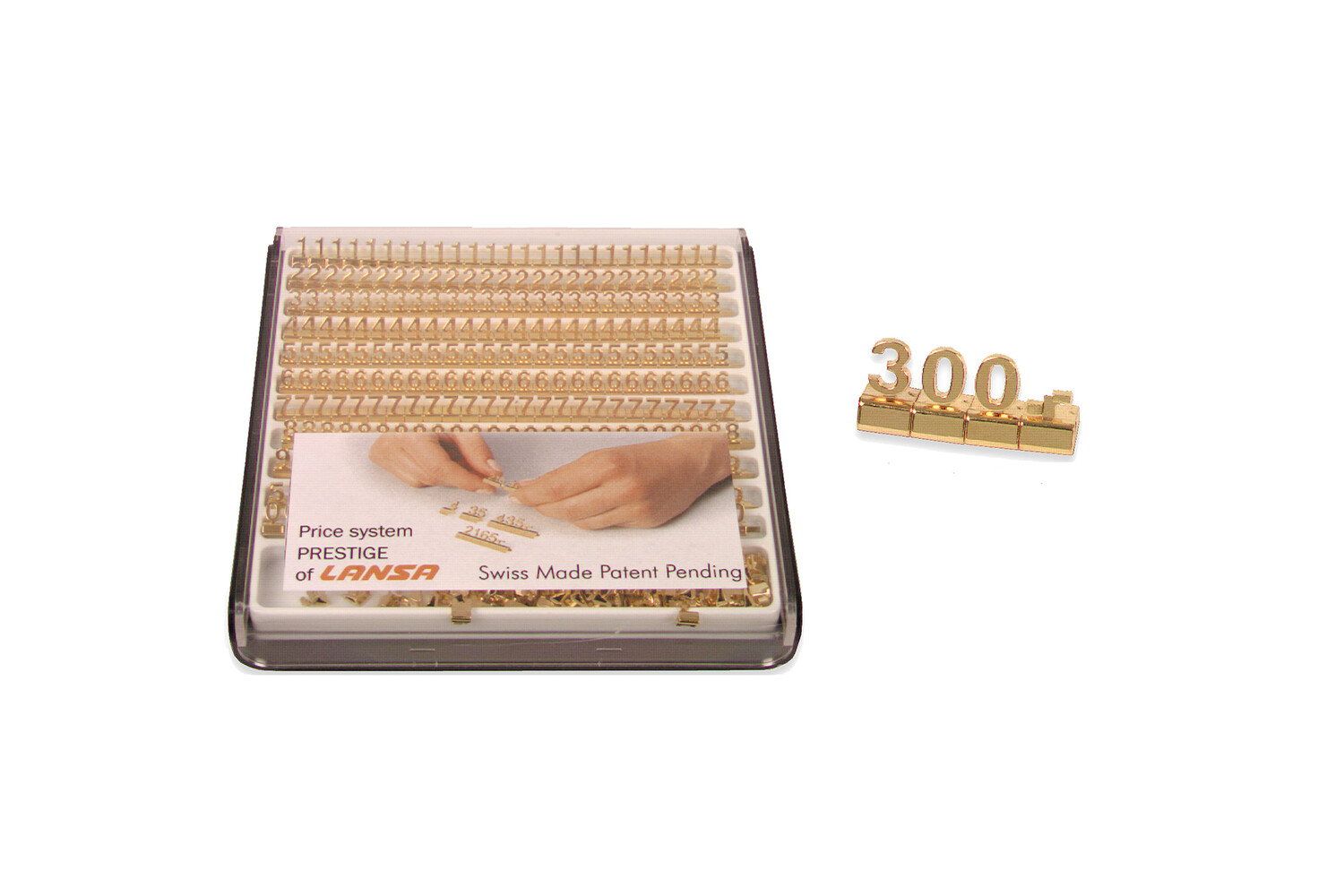 SET DE CHIFFRES DORÉS 300 PIECES