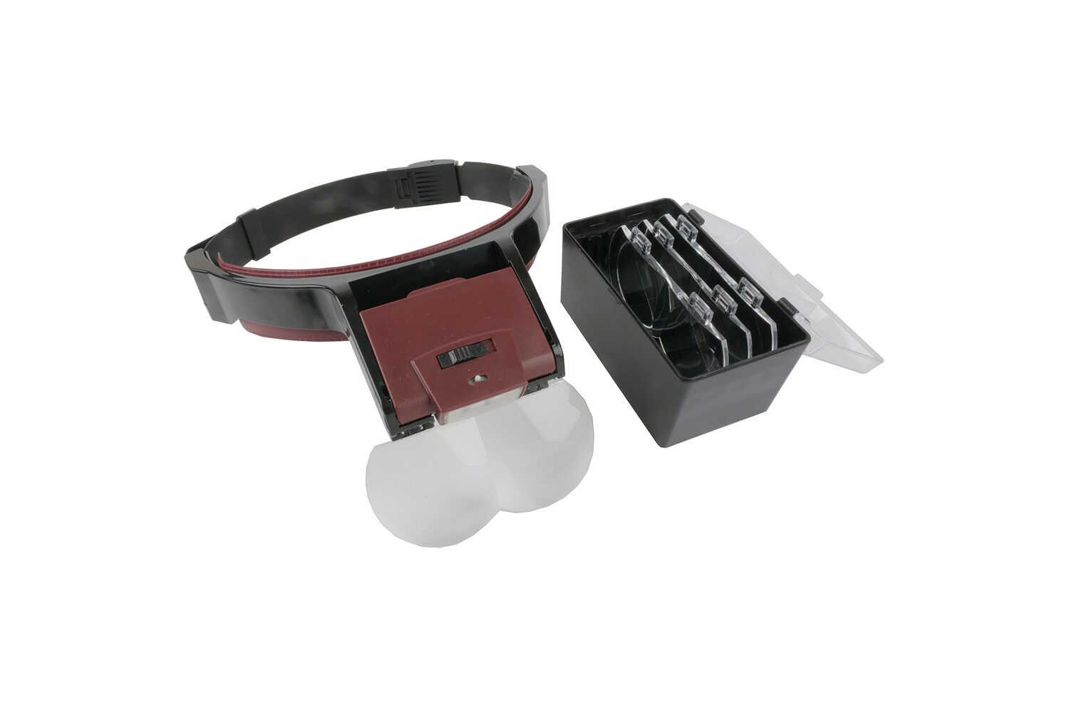 LOUPE CASQUE AVEC DIFFÉRENTS INSERTS