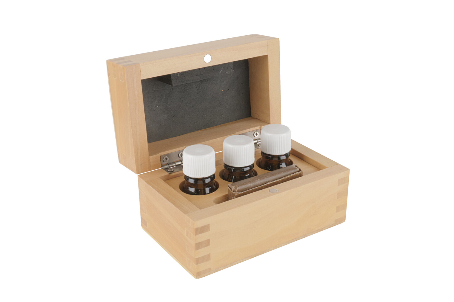 COFFRET DE TOUCHE 3 FLACONS  VIDES+PIERRE