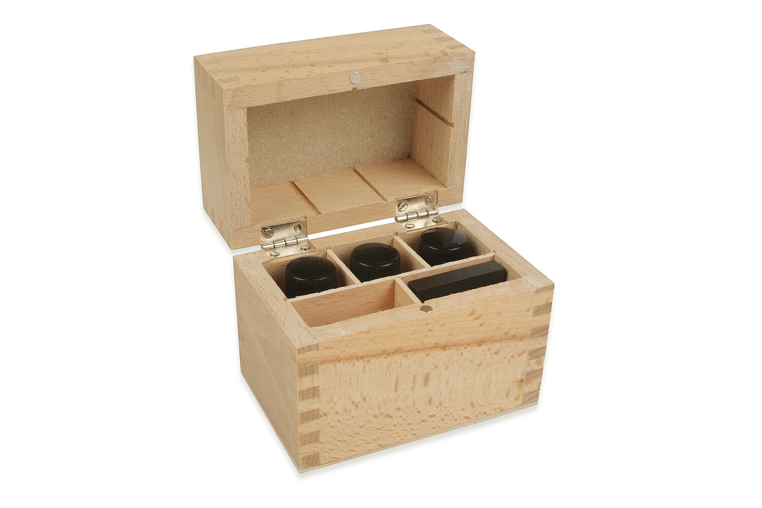 COFFRET A TESTER BOIS 3 FLACONS + PIERRE