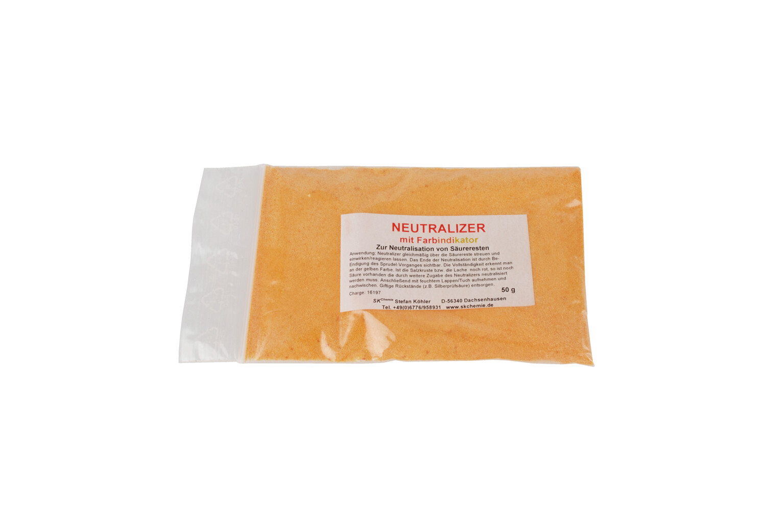 POUDRE POUR NEUTRALISER L'EAU D'ESSAI