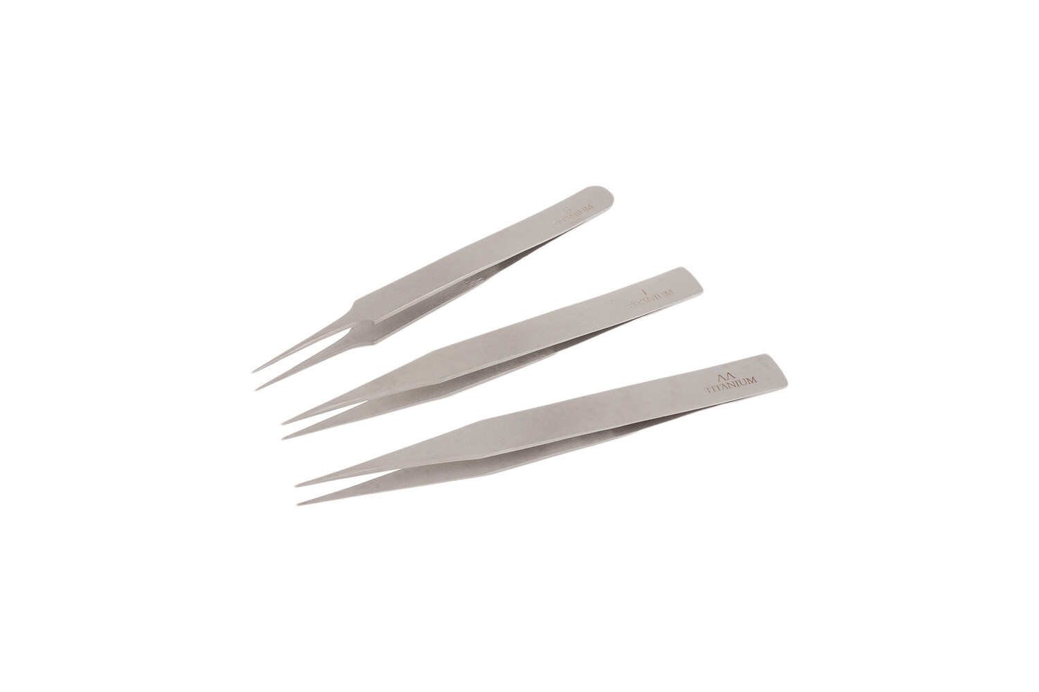 SET DE PINCETTES TITANE 125 MM