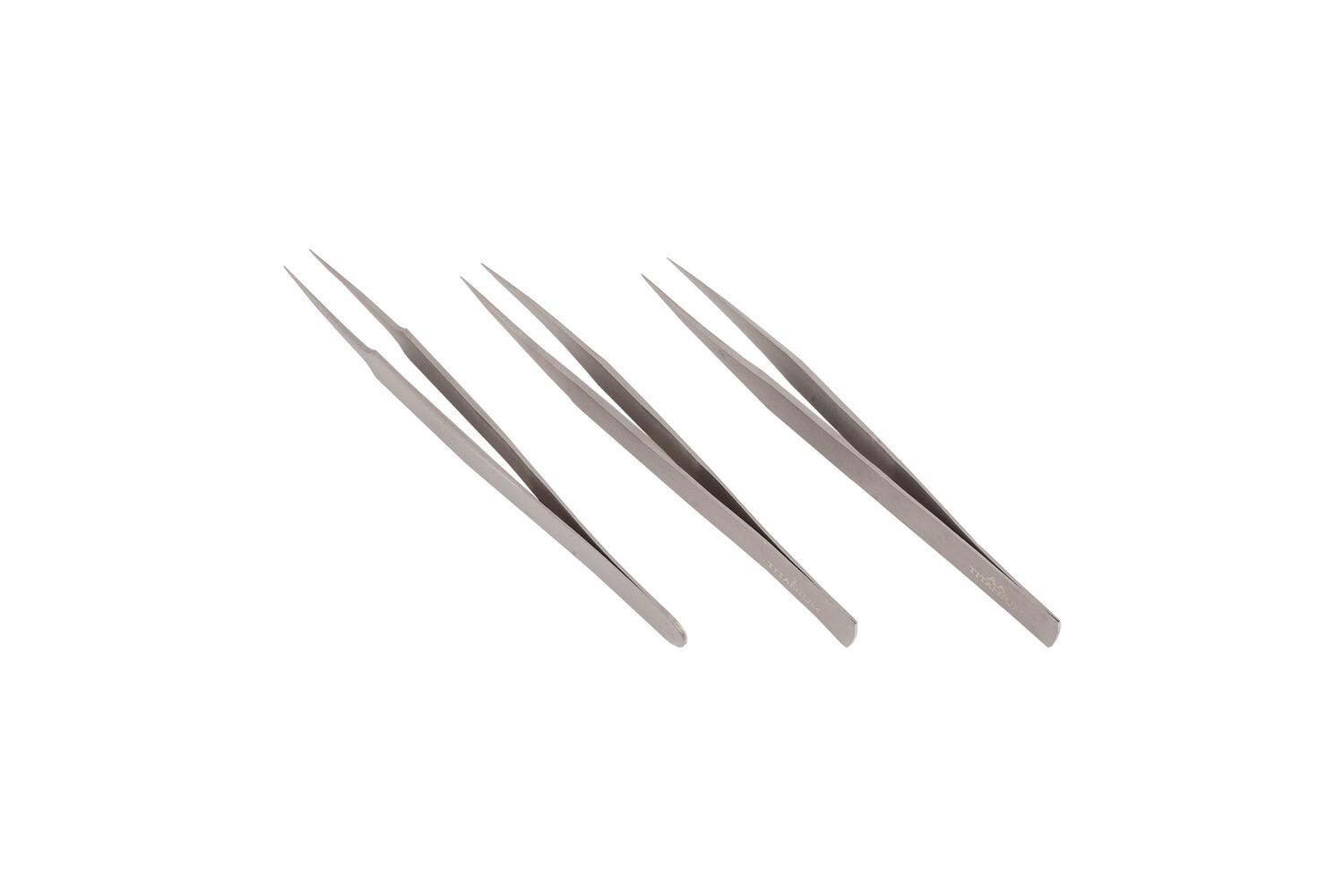 SET DE PINCETTES TITANE 125 MM