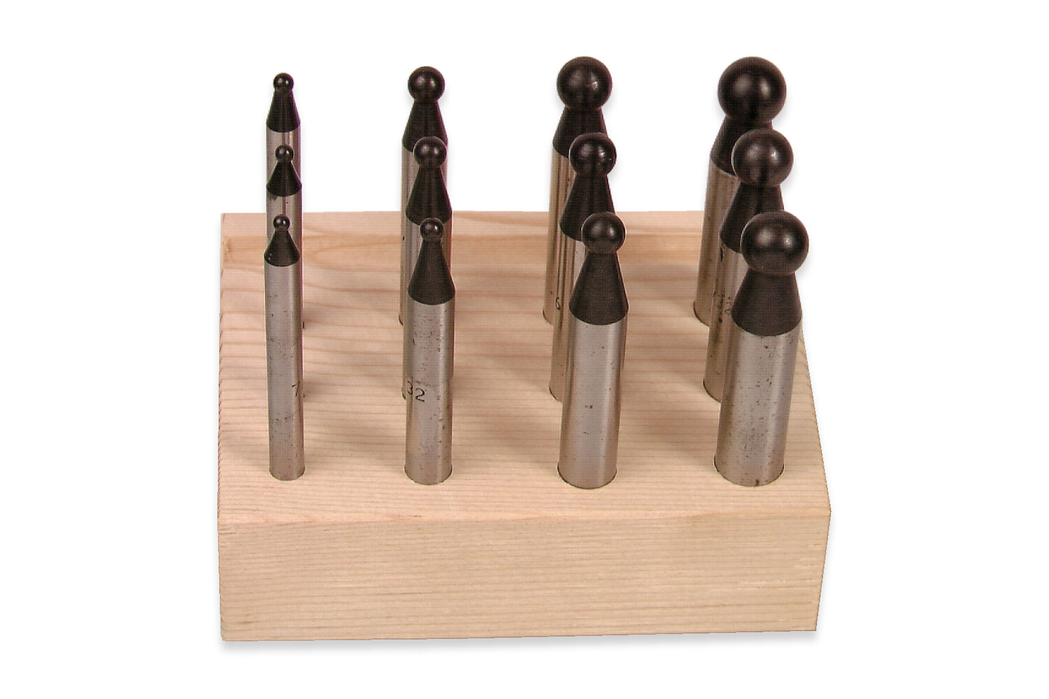 12 BOUTEROLLES 2,7 - 11,8 MM AV./ PLATEAU