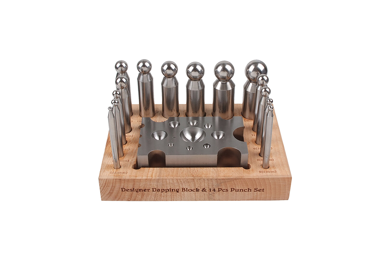 SET DE 14 BOUTEROLLES AVEC DÉ À EMBOUTIR