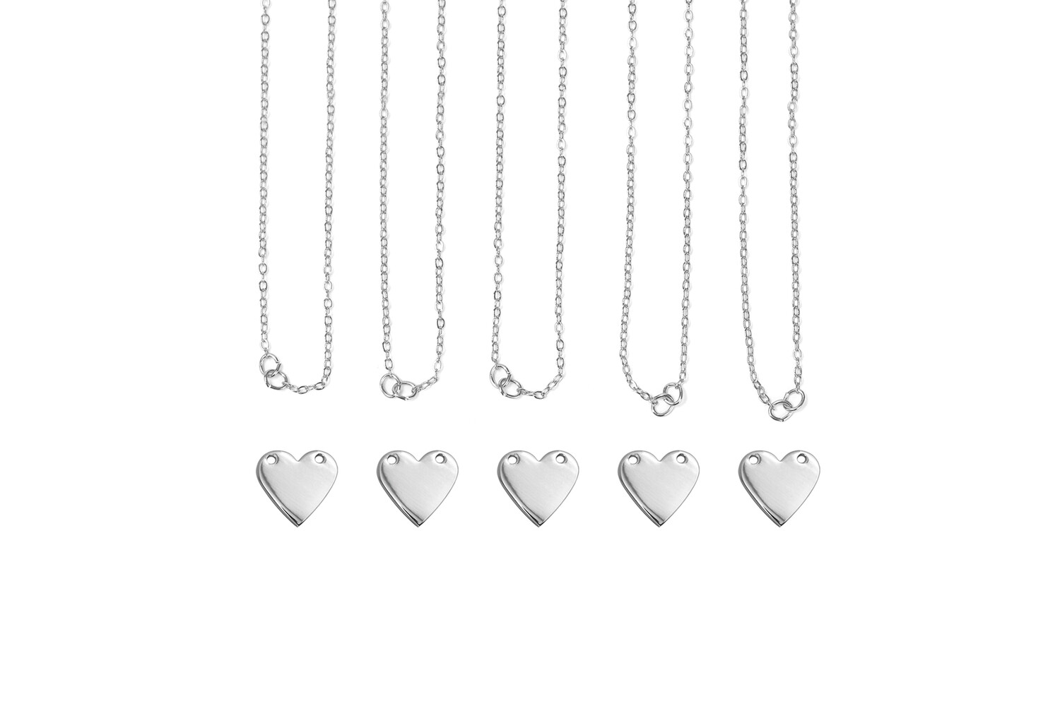 COEURS LAITON ARGENTÉS JEWELRY KIT