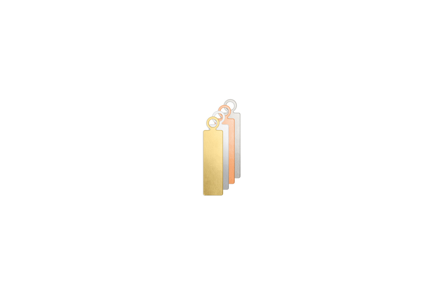 PLAQUE À GRAVER  TAG RECTANGLE 22,2 MM