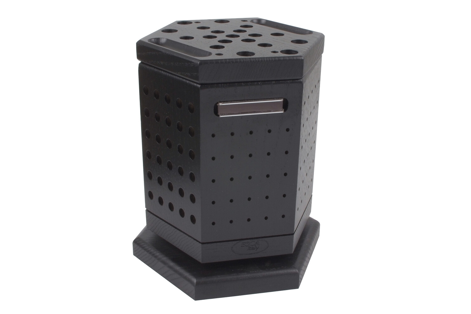 SUPPORT DE FRAISES HEXAGONAL NOIR.
