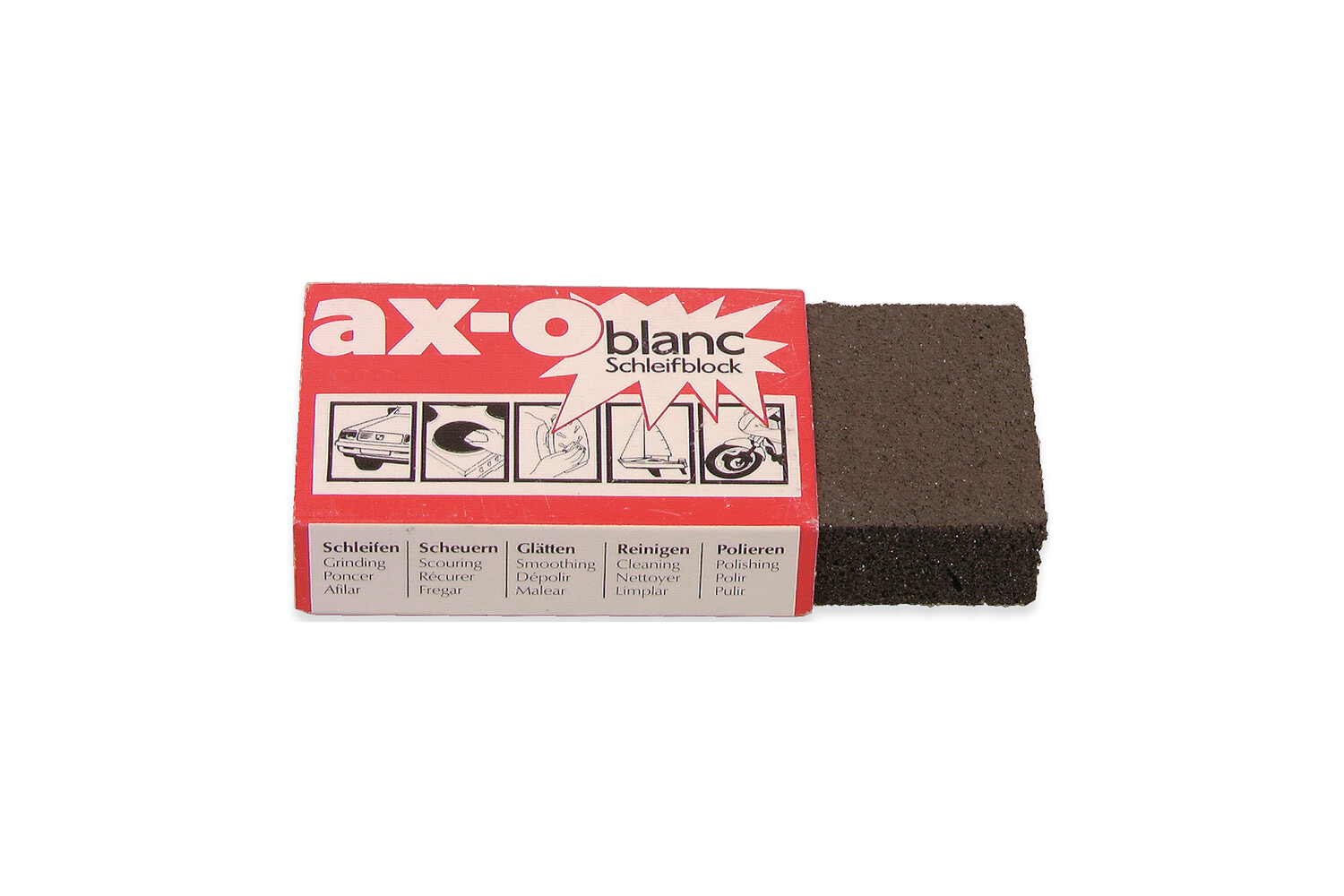 BLOC ABRASIF CAOUTCHOUC GRAIN 240