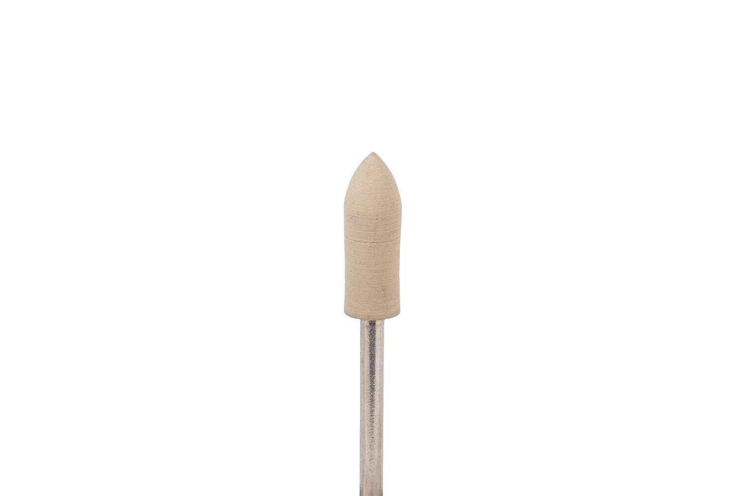 POINTE CAOUTCHOUC 6X16 MM BLANC FIN