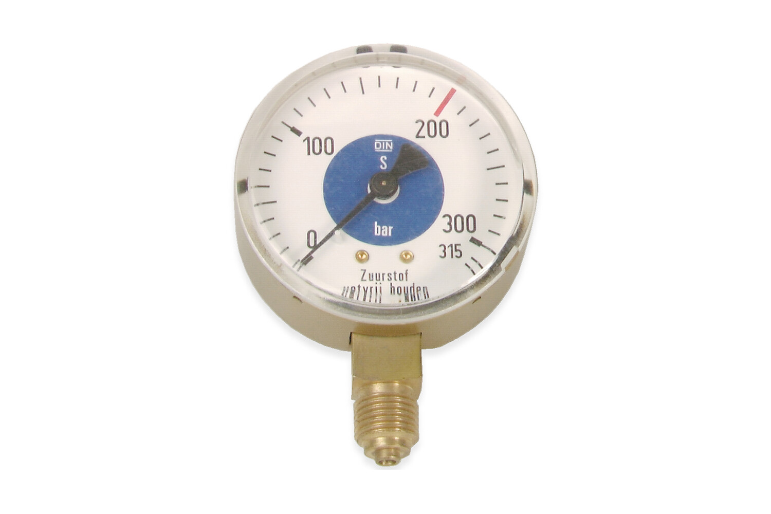 Manometer - inhoud fles