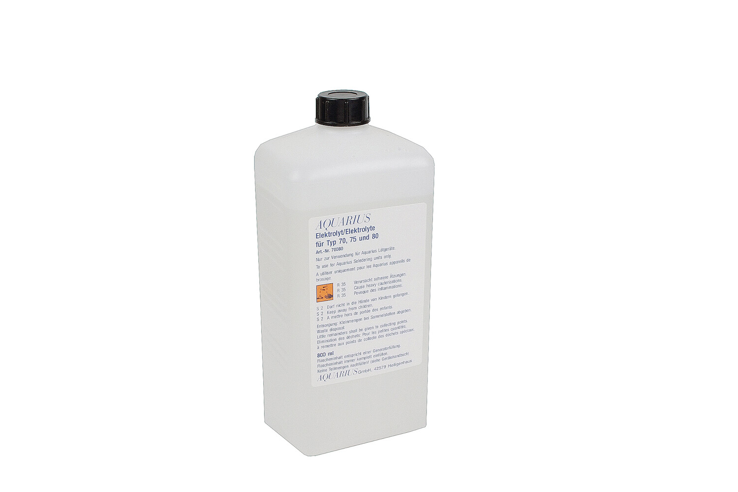 BAIN D'ELECTROLYSE POUR AQUARIUS 70