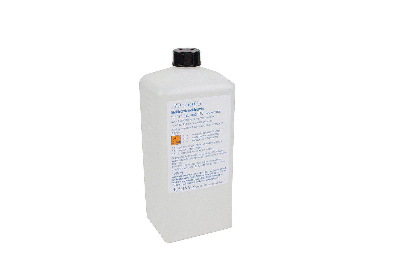 BAIN D'ELECTROLYSE POUR AQUARIUS 160 E
