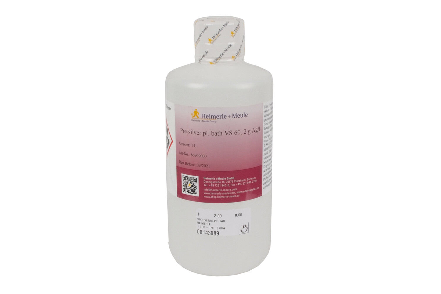 BAIN DE PRE-ARGENTURE HEIMERLE 1 LITRE