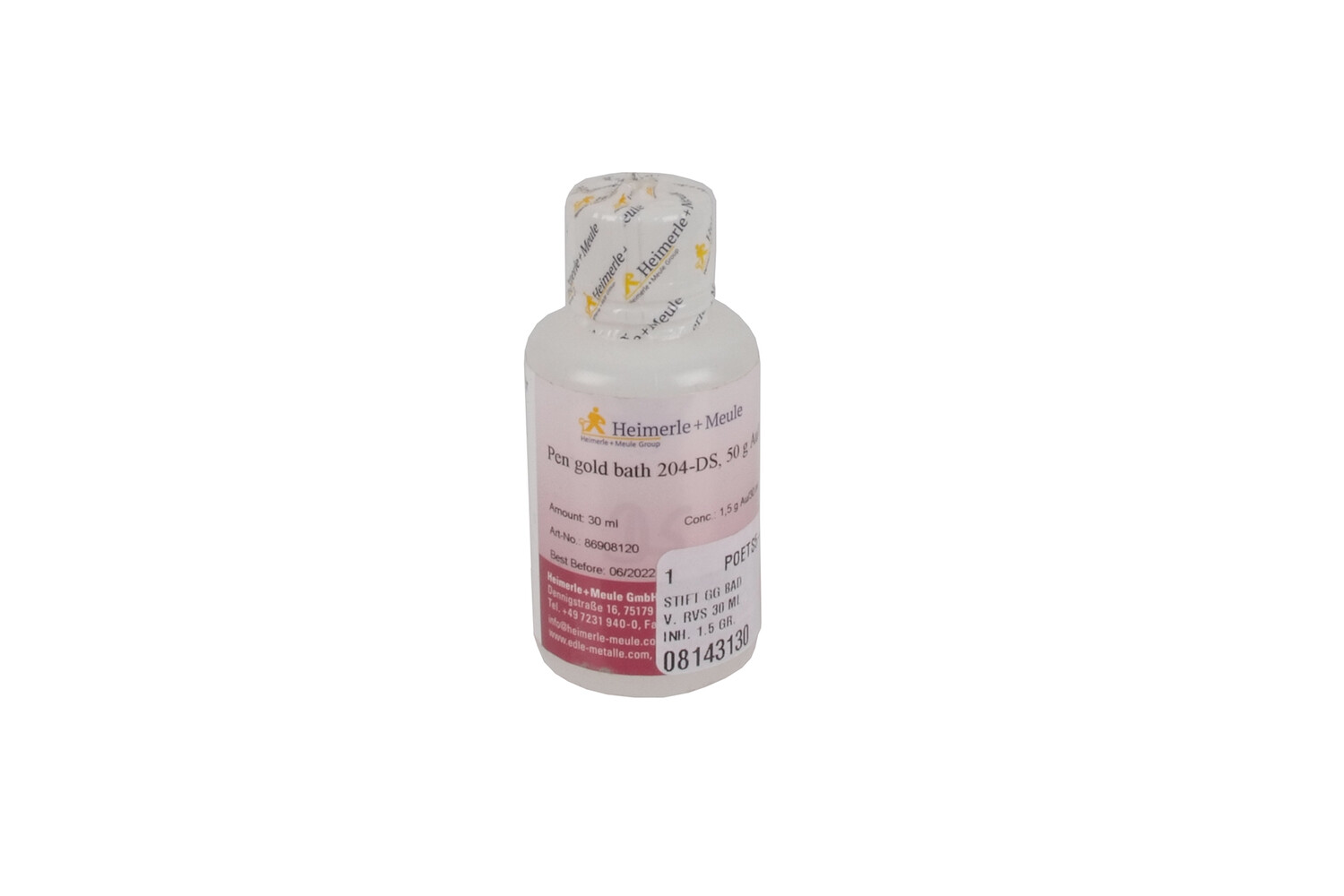 SOLUTION D'OR JAUNE POUR METAL INOX (STYLO)