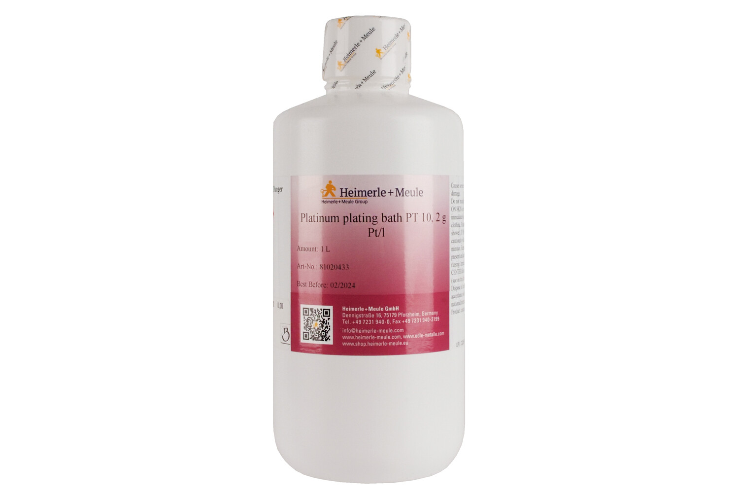BAIN DE PLATINE 1L.-2GR. DE PLATINE