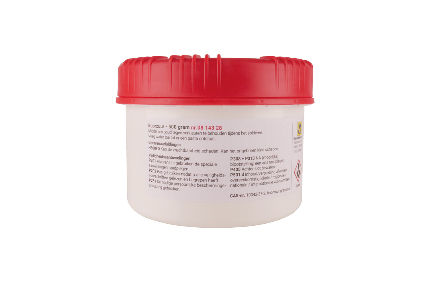 ACIDE BORIQUE 500 GRAMMES.