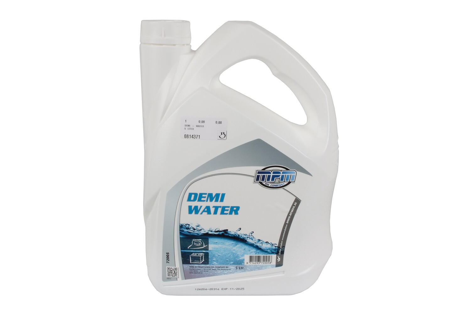 EAU DEMINERALISEE 5 LITRES